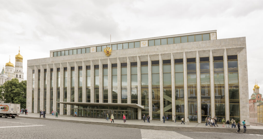 The Kremlin's Palace of Congresses in Moscow, Russia, where The Promise performed in 1994